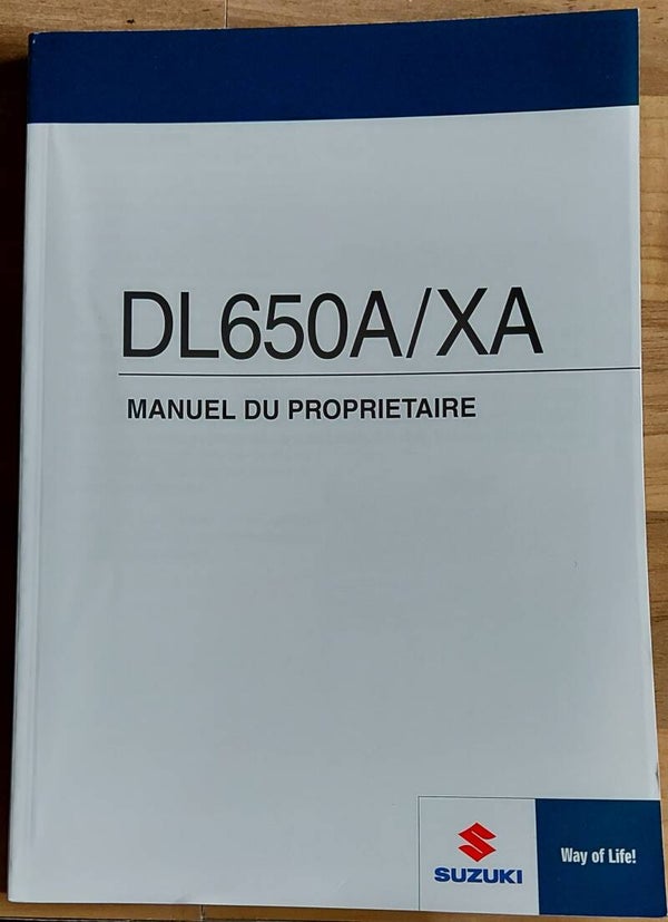 Manuel du proprietaire - 9901128K5001F - DL650A/XA