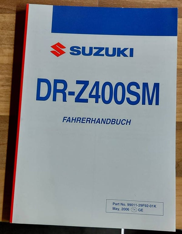 Fahrerhandbuch - 9901129F9201K - DRZ400SM