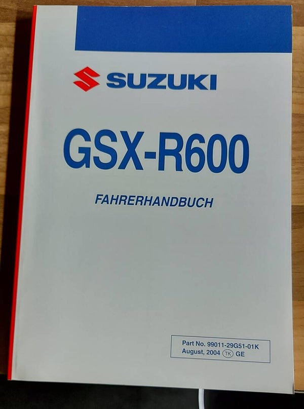 Fahrerhandbuch - 9901129G5101K - GSXR600