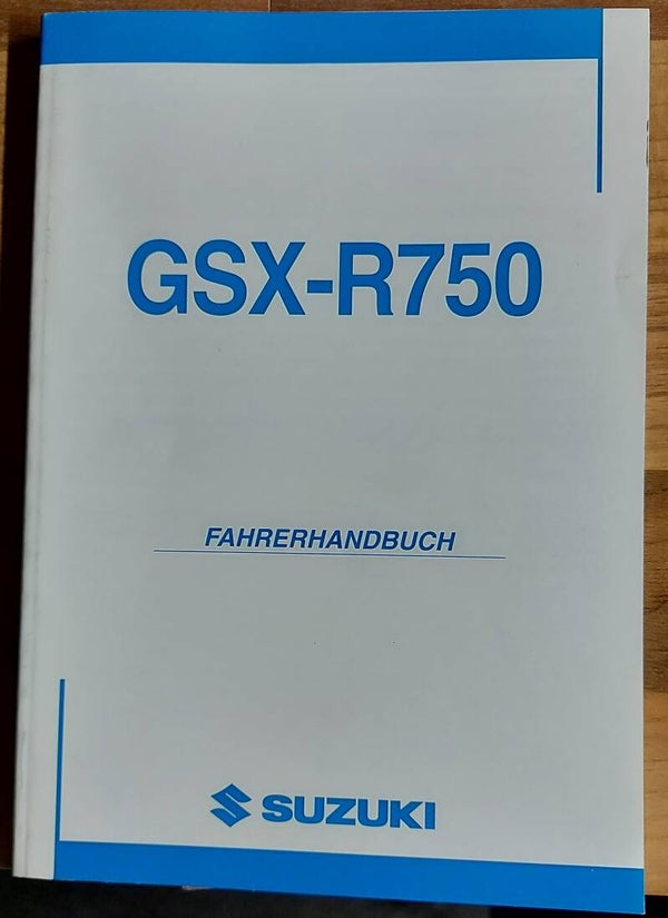 Fahrerhandbuch - 9901130G5001K - GSX-R750