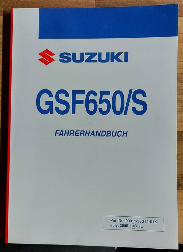 Fahrerhandbuch - 9901138G5101K - GSF650/S