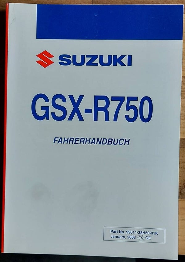 Fahrerhandbuch - 9901138H5001K - GSX-R750