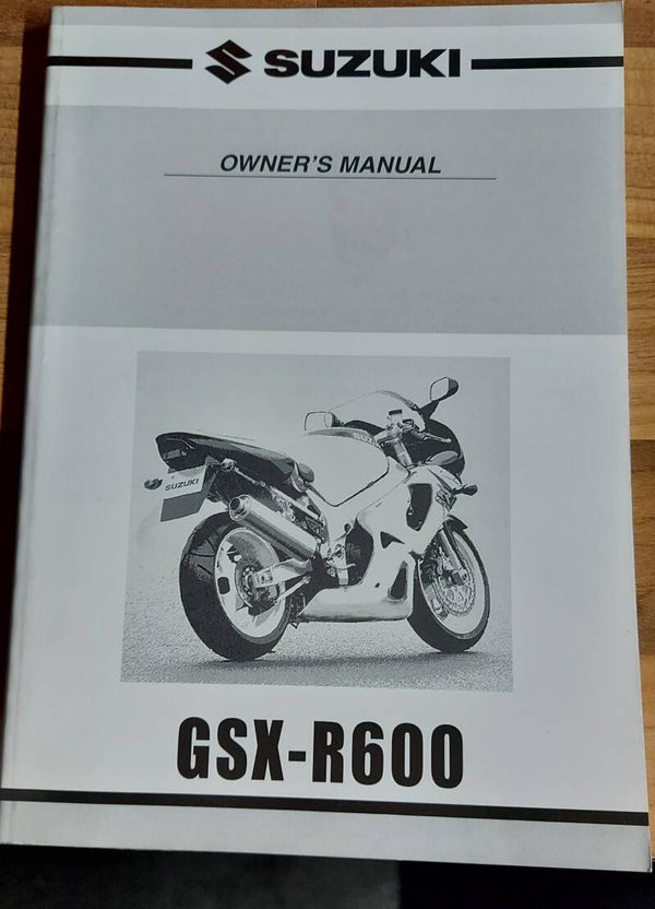 Owner's manual - 9901139F5001A - GSXR600