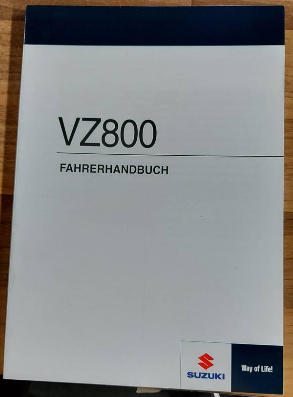 Fahrerhandbuch - 9901139G5501K - VZ800