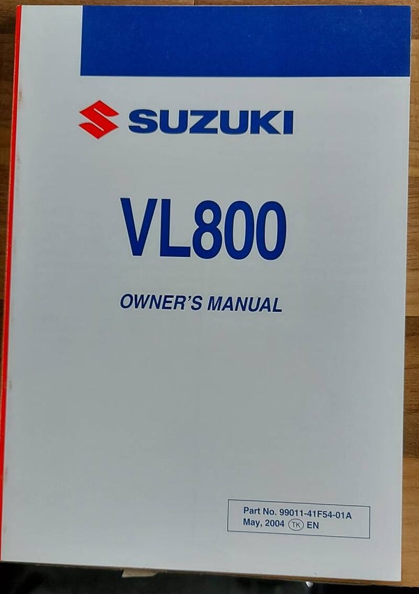 Owner's manual - 9901141F5401A - VL800