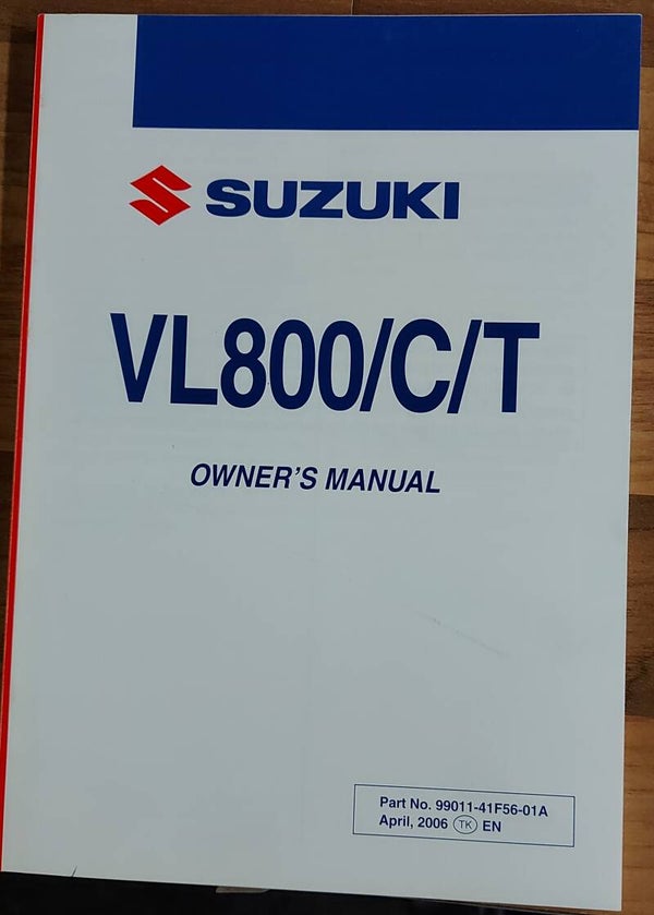 Owner's manual - 9901141F5601A - VL800/C/T