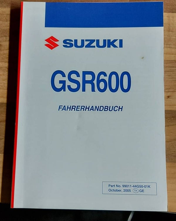 Fahrerhandbuch - 9901144G5001K - GSR600