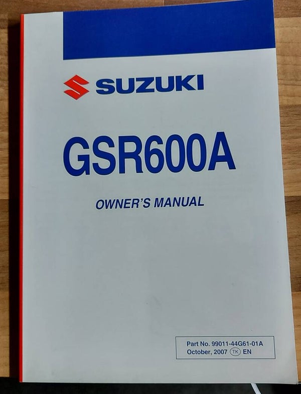 Owner's manual - 9901144G6101A - GSR600A