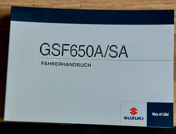 Fahrerhandbuch - 9901146H6101K - GSF650A/SA