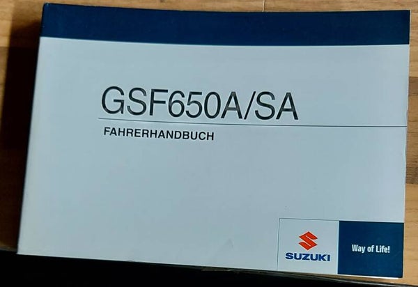 Fahrerhandbuch - 9901146H6001K - GSF650A/SA