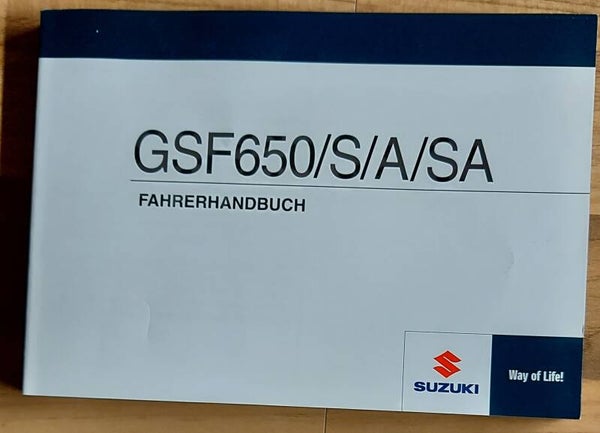 Fahrerhandbuch - 9901146H6301K - GSF650/S/A/SA