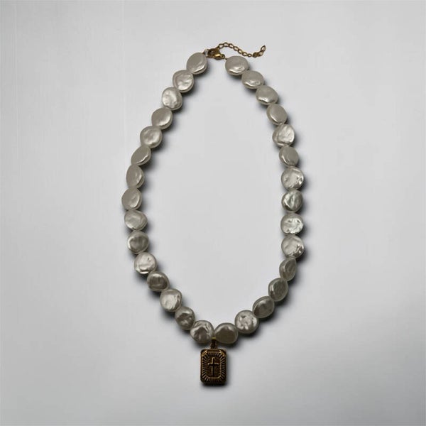 Beaded Cross Necklace