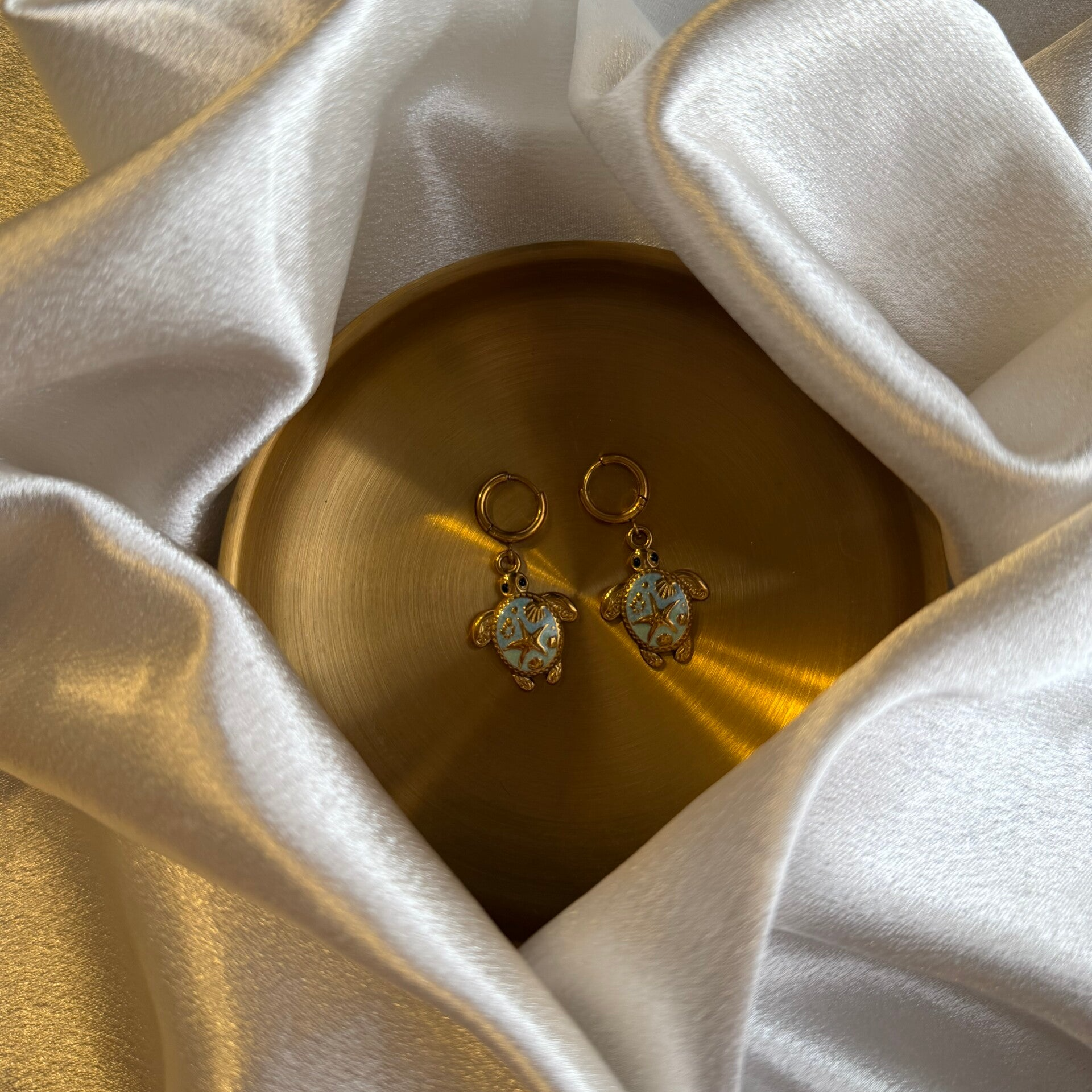 Lagoon Turtle Earrings