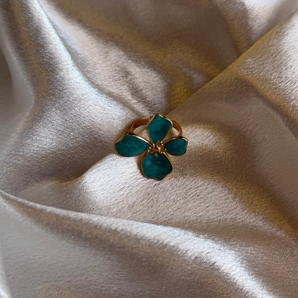 Azure Bloom Ring