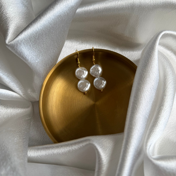 White Blossom Earrings