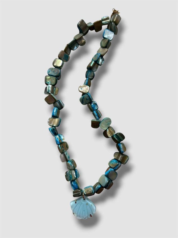 Azure Shell Necklace