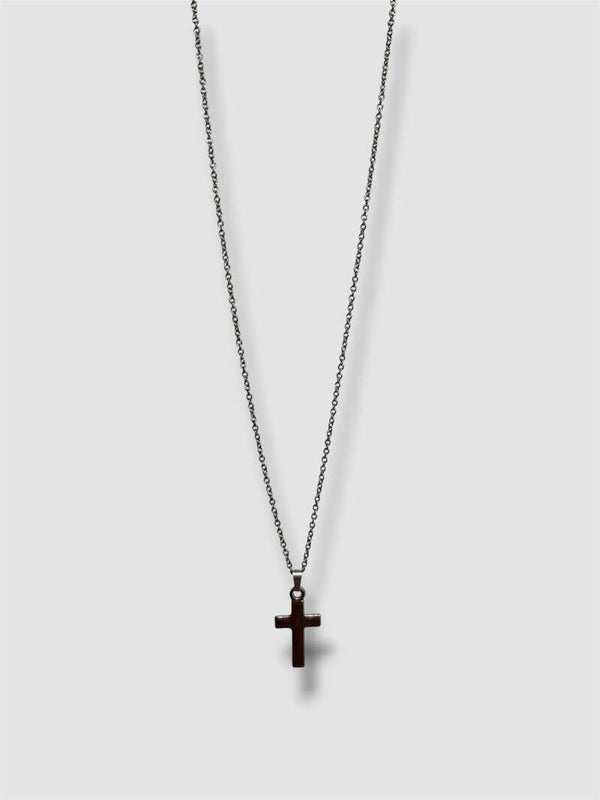 Unisex Silver Cross Necklace