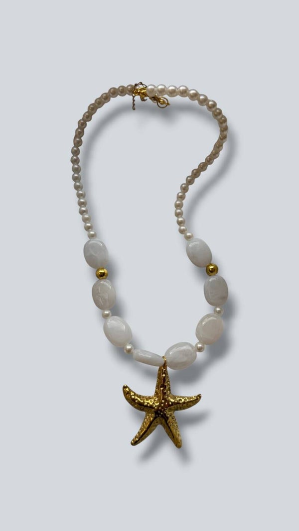 Golden Starfish Necklace