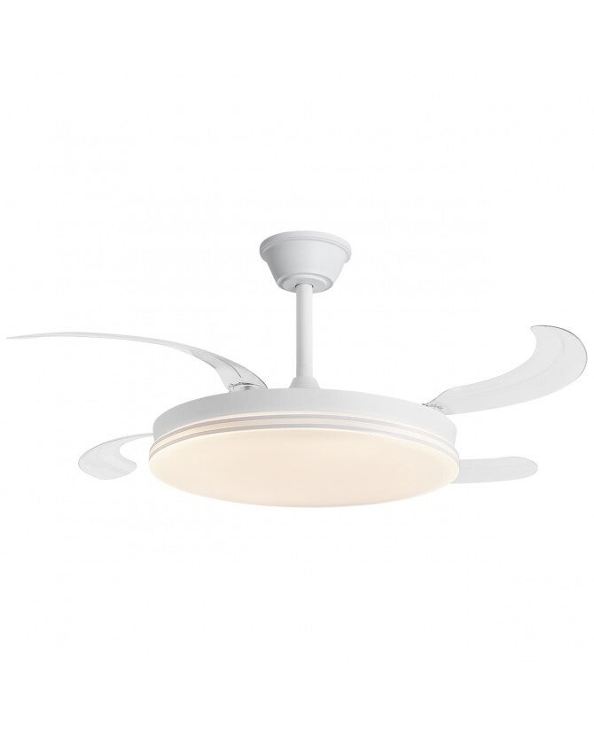 VENTILADOR ECOS BLANCO 50CMS 4 PALAS LED 72W