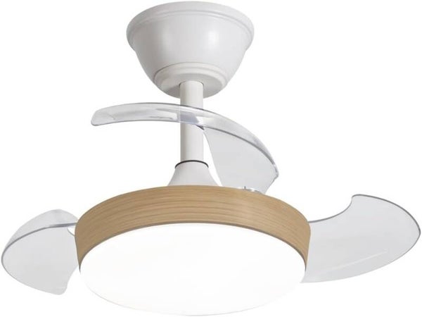 VENTILADOR LED 45W 3 PALAS ABATIBLES 55 CM - ACABADOS VARIOS