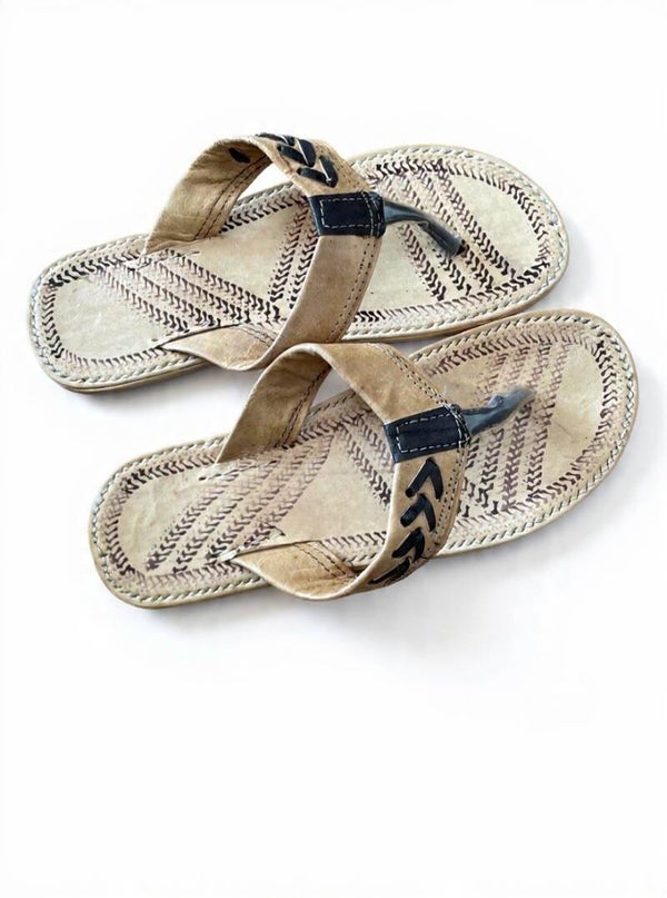 Sandales Afro  Homme en cuir