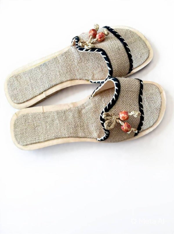 Sandales en paille