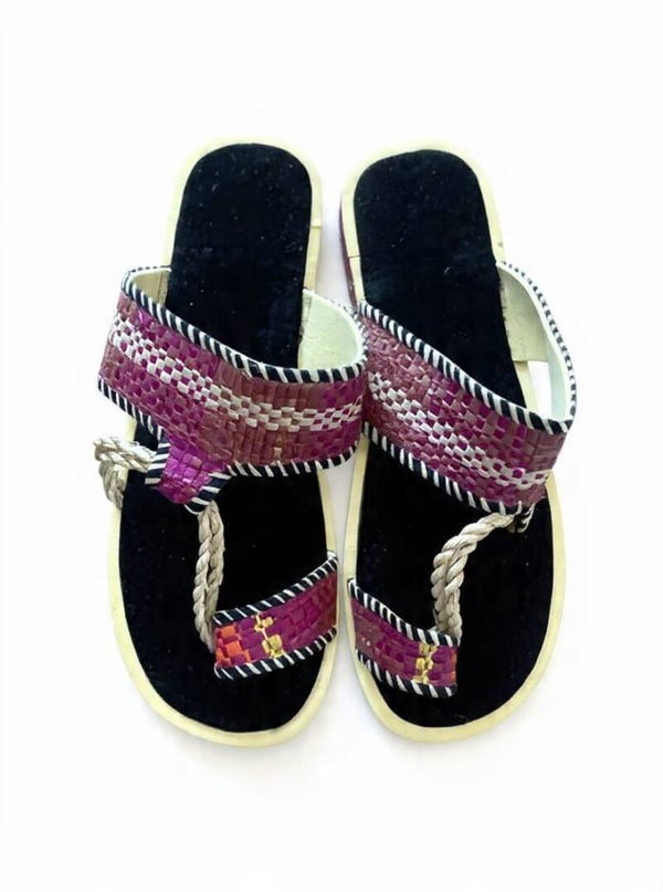 Sandales en paille