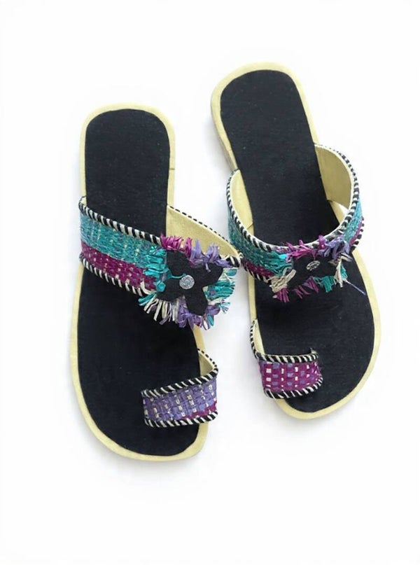 Sandales en paille