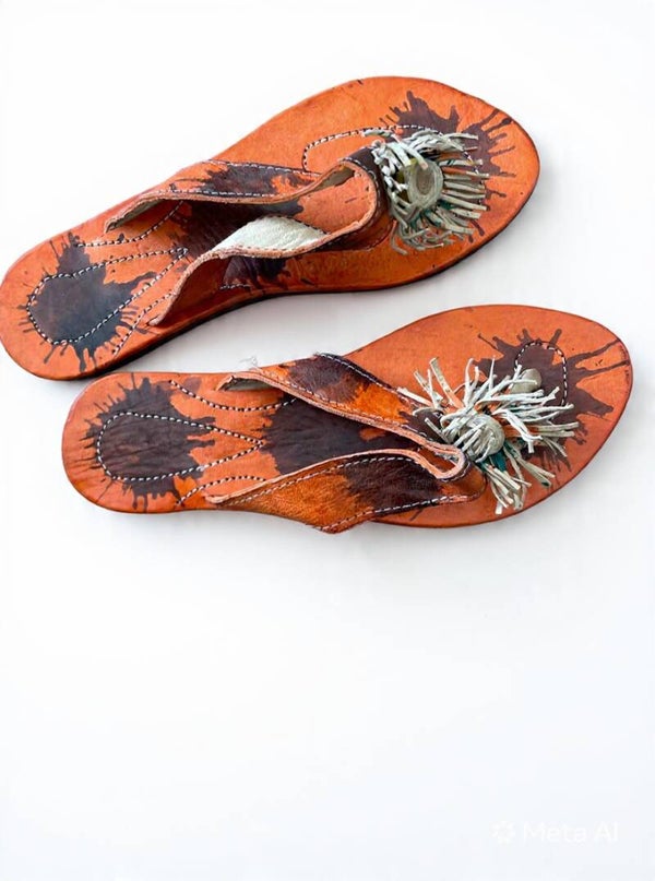 Sandale en cuir