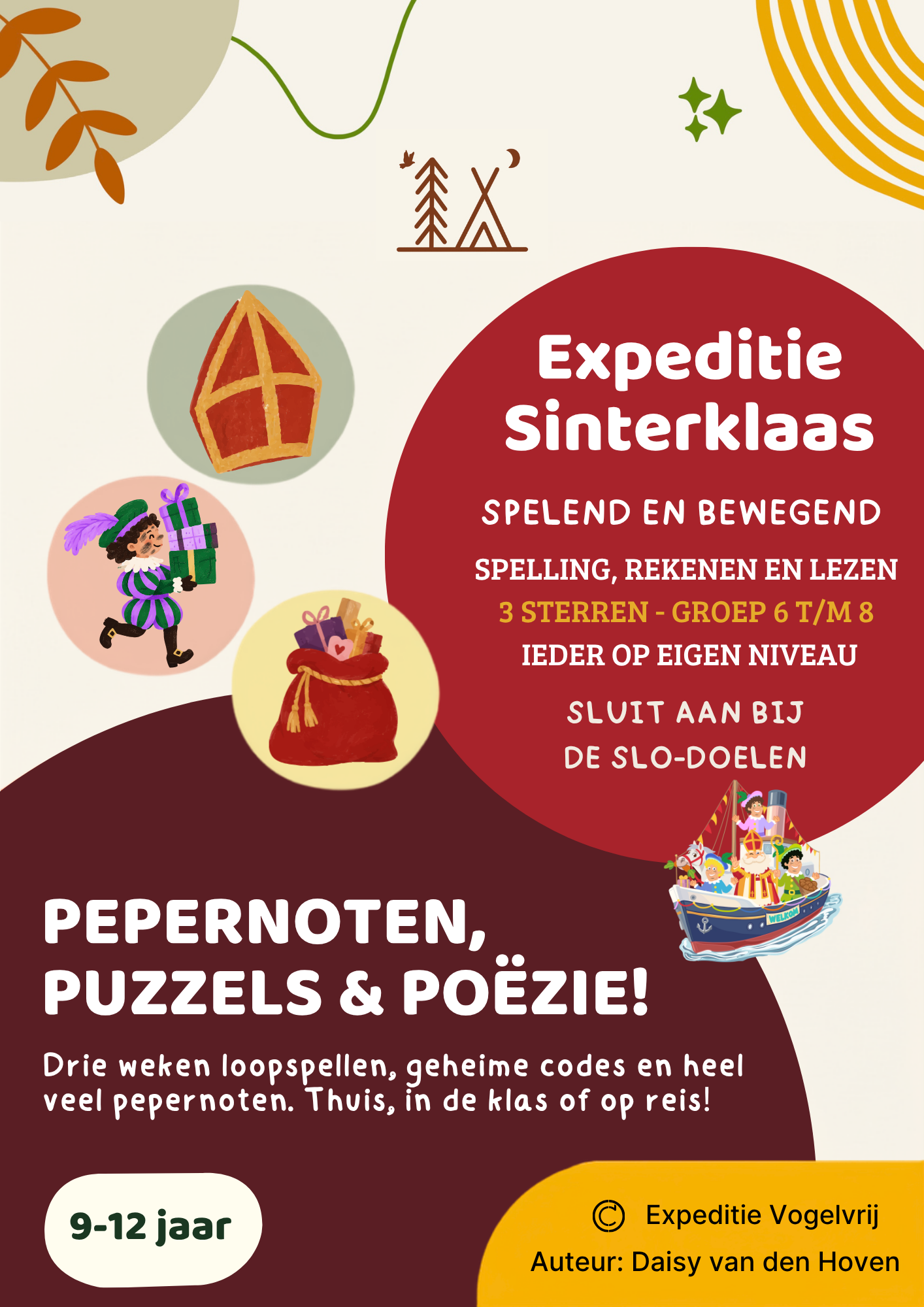 Expeditie Sinterklaas 9-12 jaar (gr. 6 t/m 8) + 2 cadeaus
