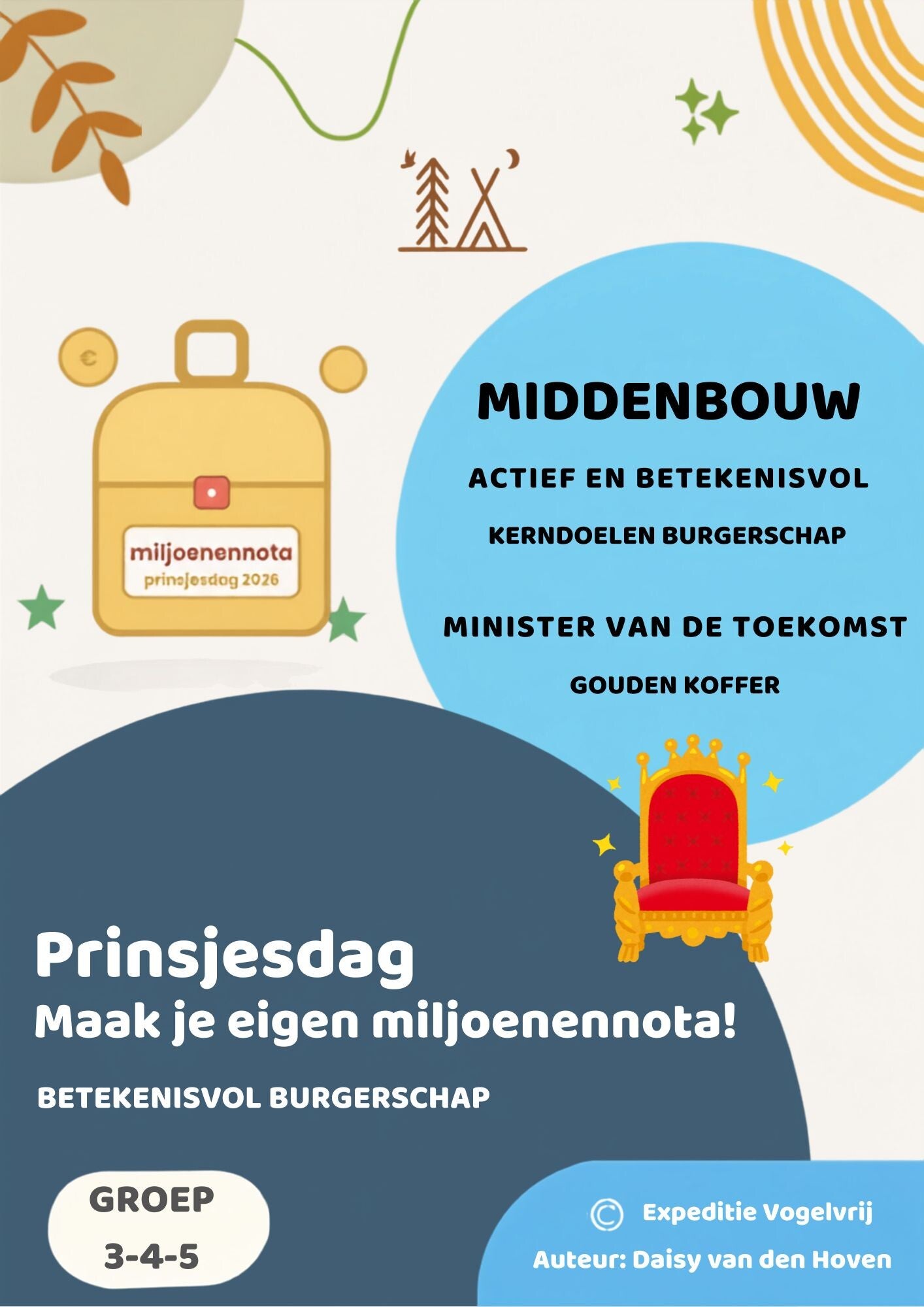 Prinsjesdag: Maak je eigen miljoenennota 6-9 jaar