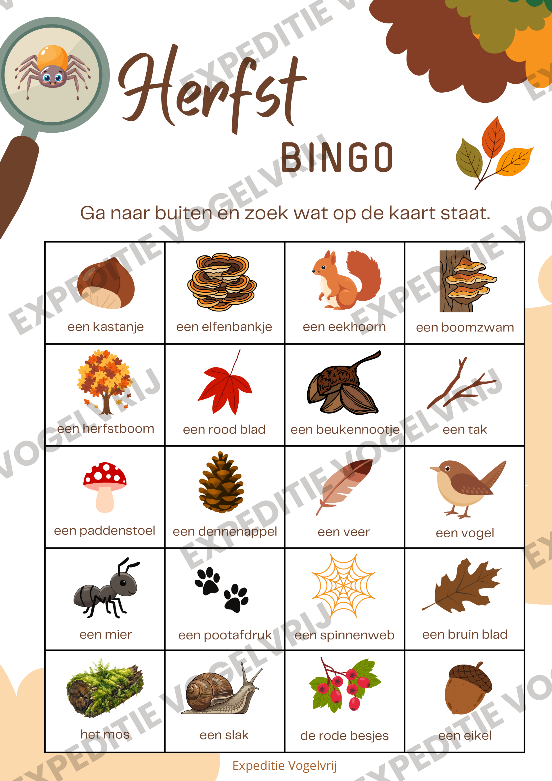 Herfstbingo