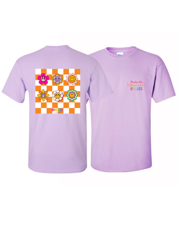 T-Shirt INCLU Lilas , dos
