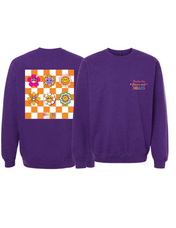 Crewneck Mauve INCLU, dos