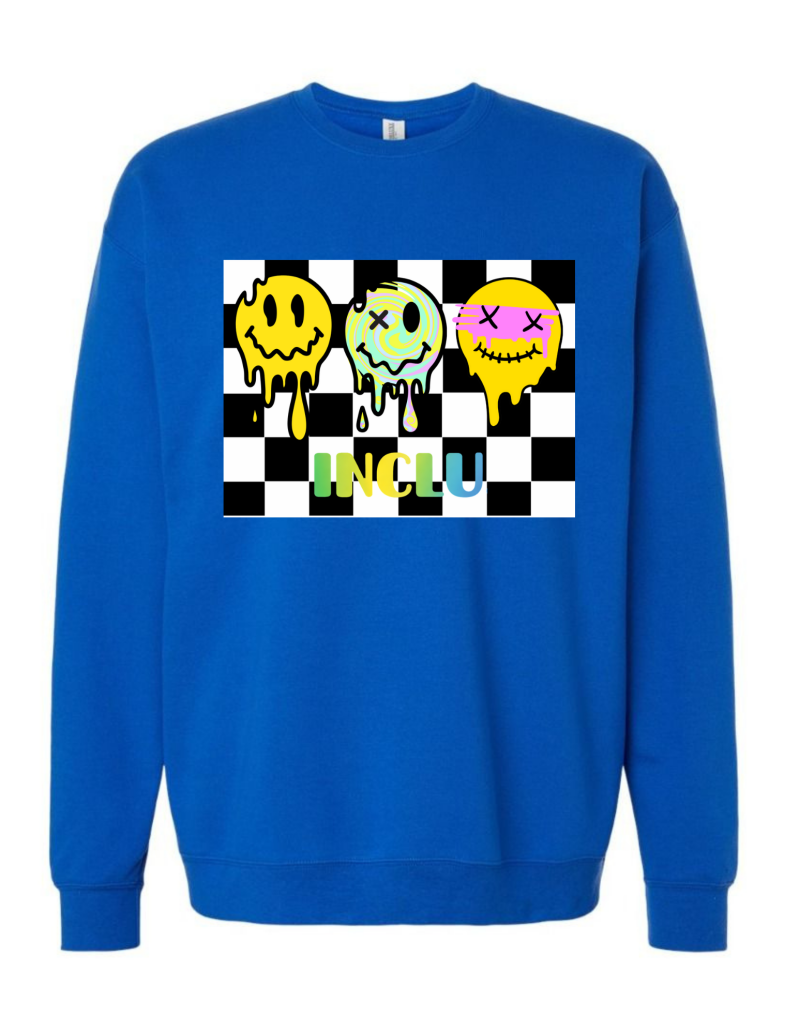 Crewneck homme bleu royal , devant