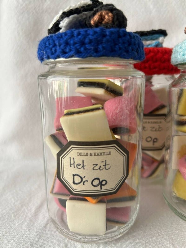 snoeppotjes ( gevuld met drop)