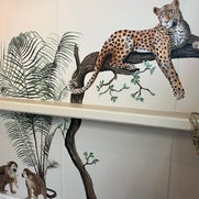 muurschildering jaguar
