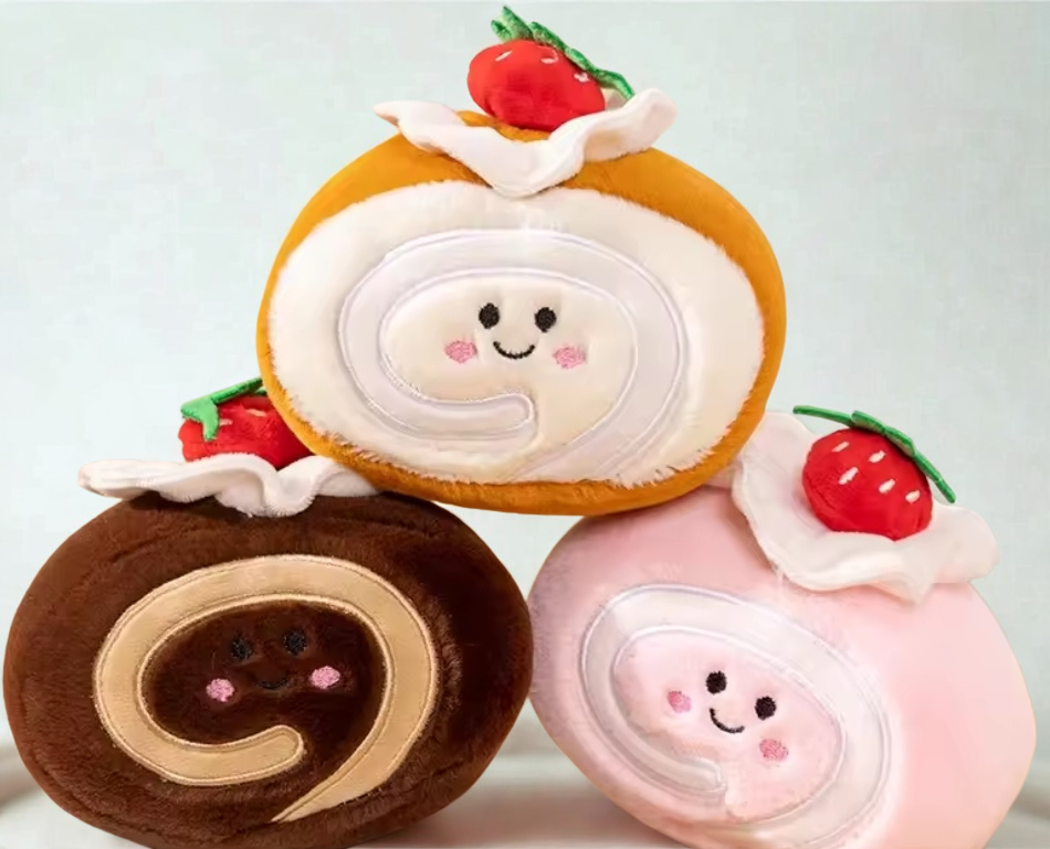 Gâteaux roulés peluche