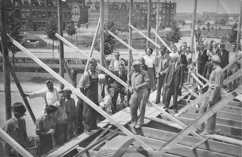 1941 herbouw hoekpand Schiebroeksestraat en Bergselaan