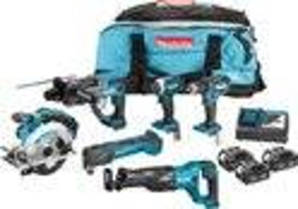Makita Accu Combiset DLX6038T - 18 V - Combiset - Voor Divers Zaag-, Boor- En (Slag)Schroefwerk