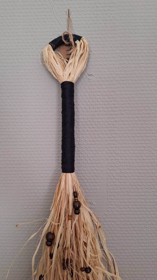 Raffia vegg dekor