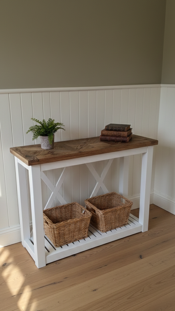 Maatwerk landelijke sidetable Presley