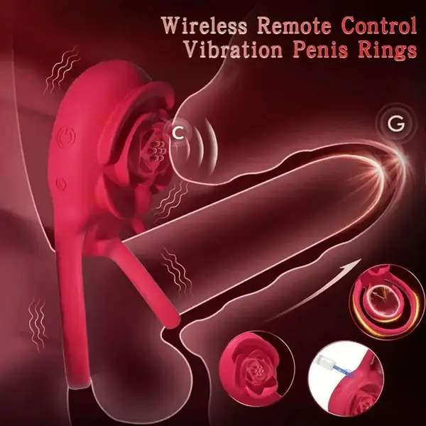 Higher Quality Couple Vibrator G-spot Dildo Massager Penis Cock Ring