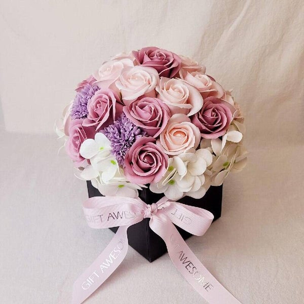 Pink Rose Soap Flower