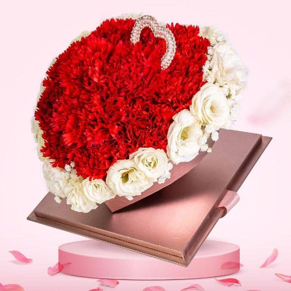 Flower Heart-shaped Gift Box