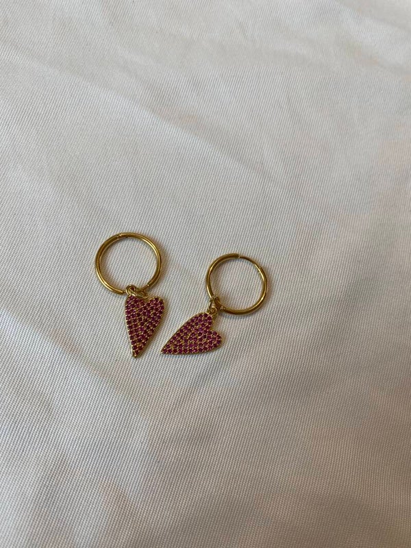 Big heart earrings