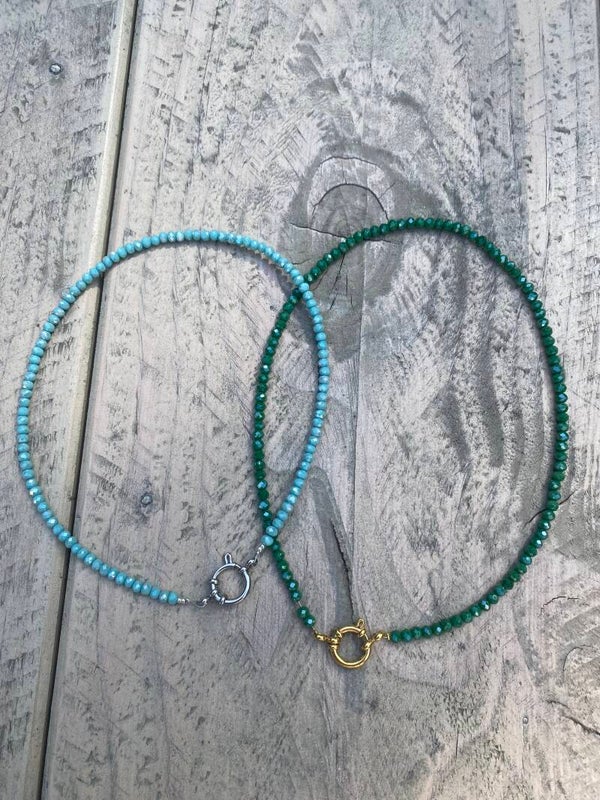 Facet kralen ketting
