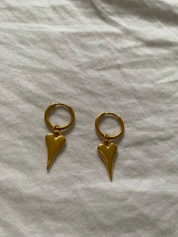 golden elegant earrings