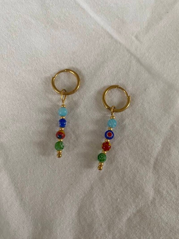 Unique multicolor earrings