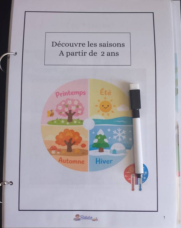 Livret d'apprentissage " Les saisons "